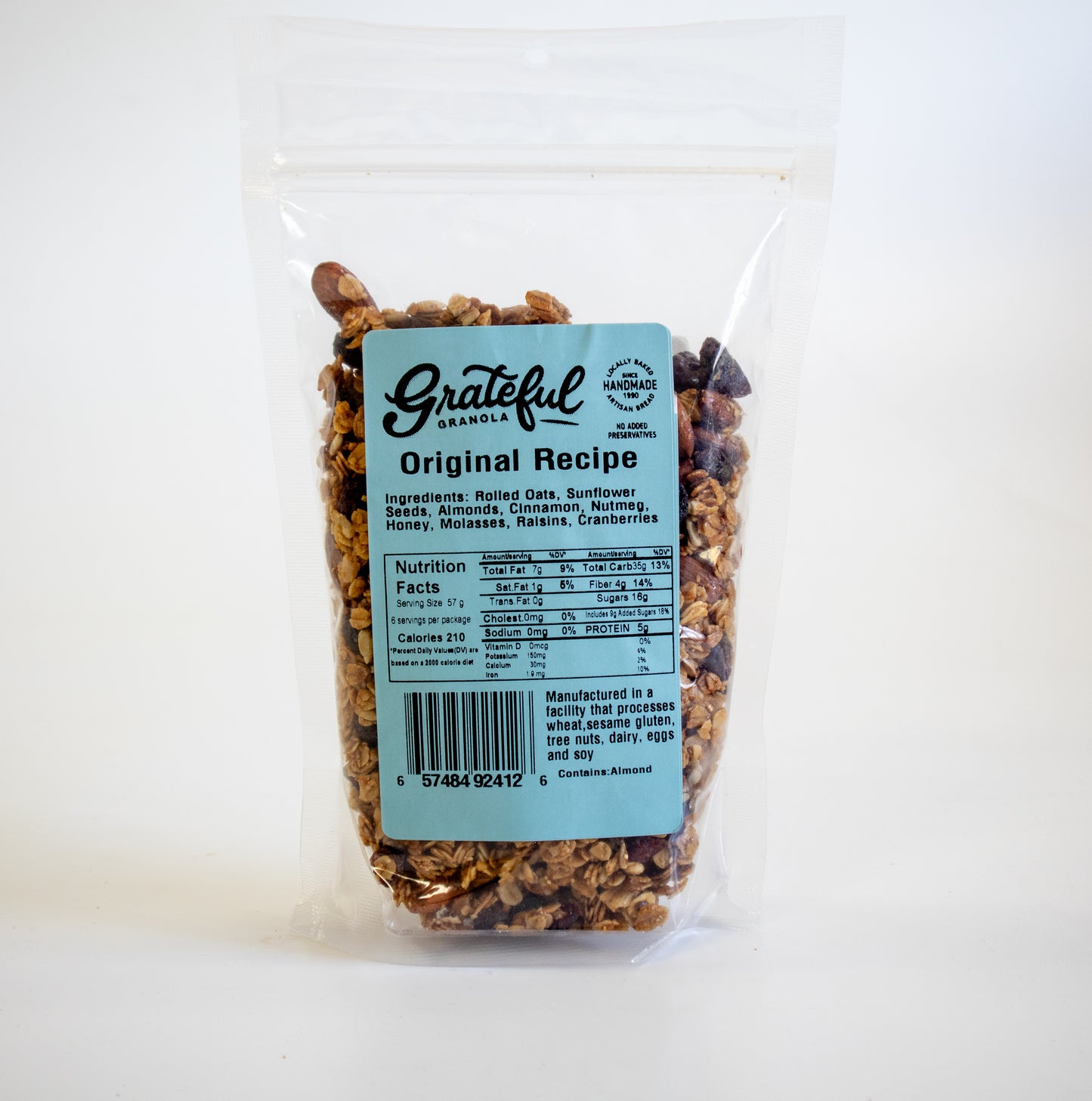 Grateful Granola Original Recipe - 12oz