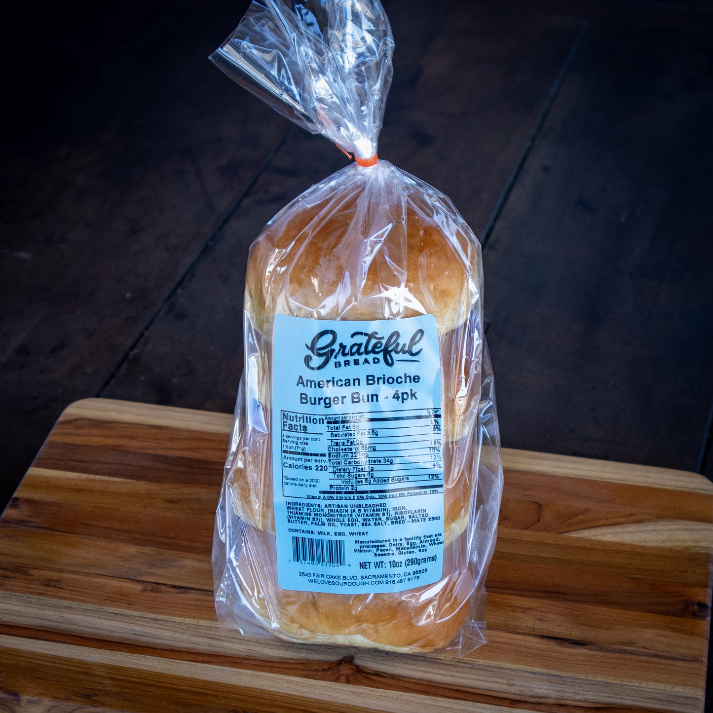 American Brioche Burger Bun - 4 Pack