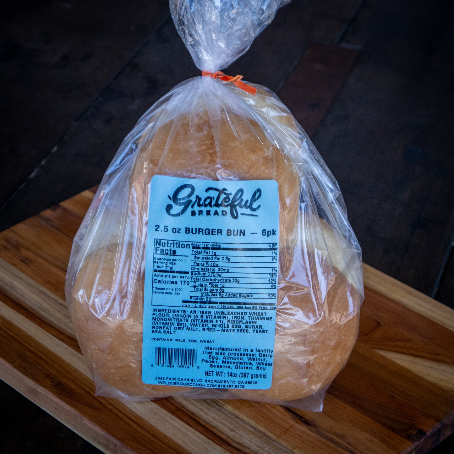 2.5oz Burger Bun - 6 Pack