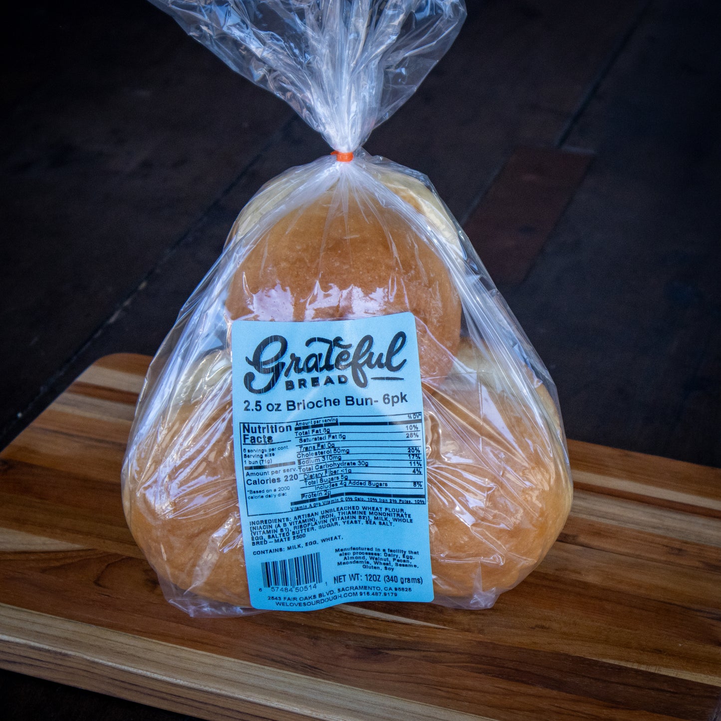 2.5oz Brioche Bun - 6 Pack