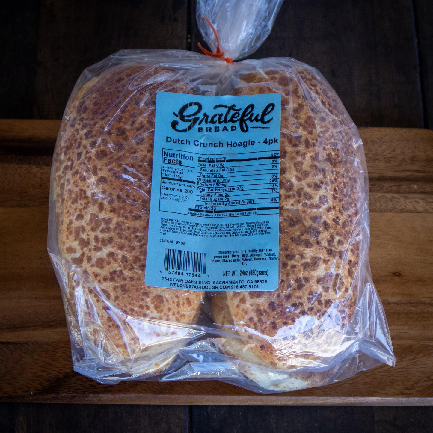 Dutch Crunch Hoagie - 4 Pack