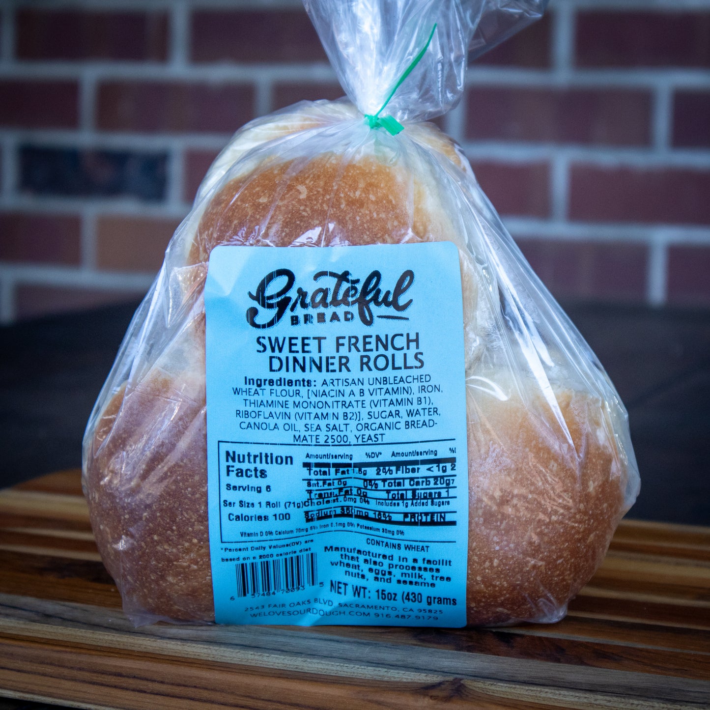 Sweet French Dinner Rolls - 6 Pack