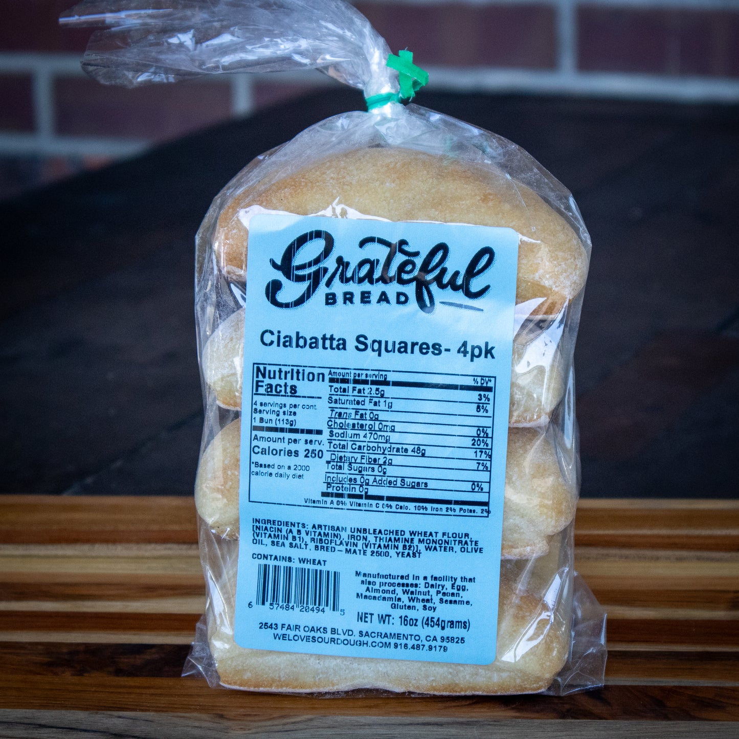 Ciabatta Square - 4 Pack