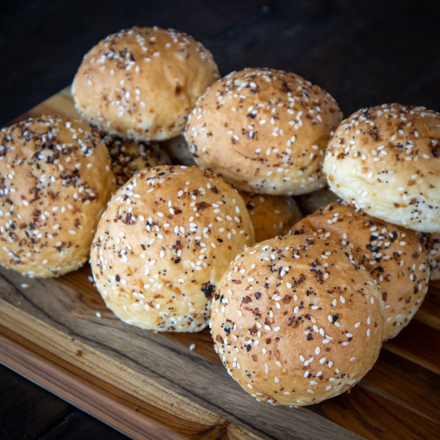 Brioche Sliders Everything Topping - Dozen