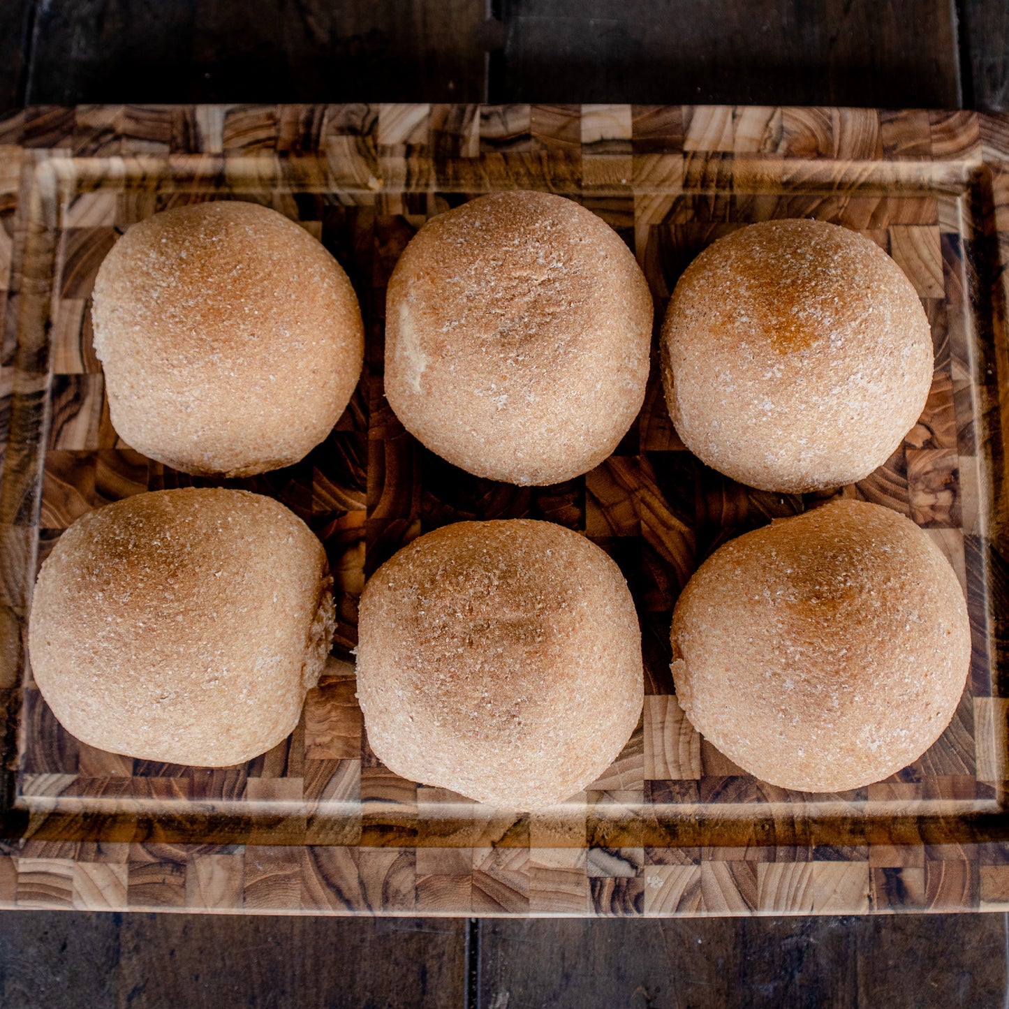 Honey Wheat Dinner Rolls - 6 Pack