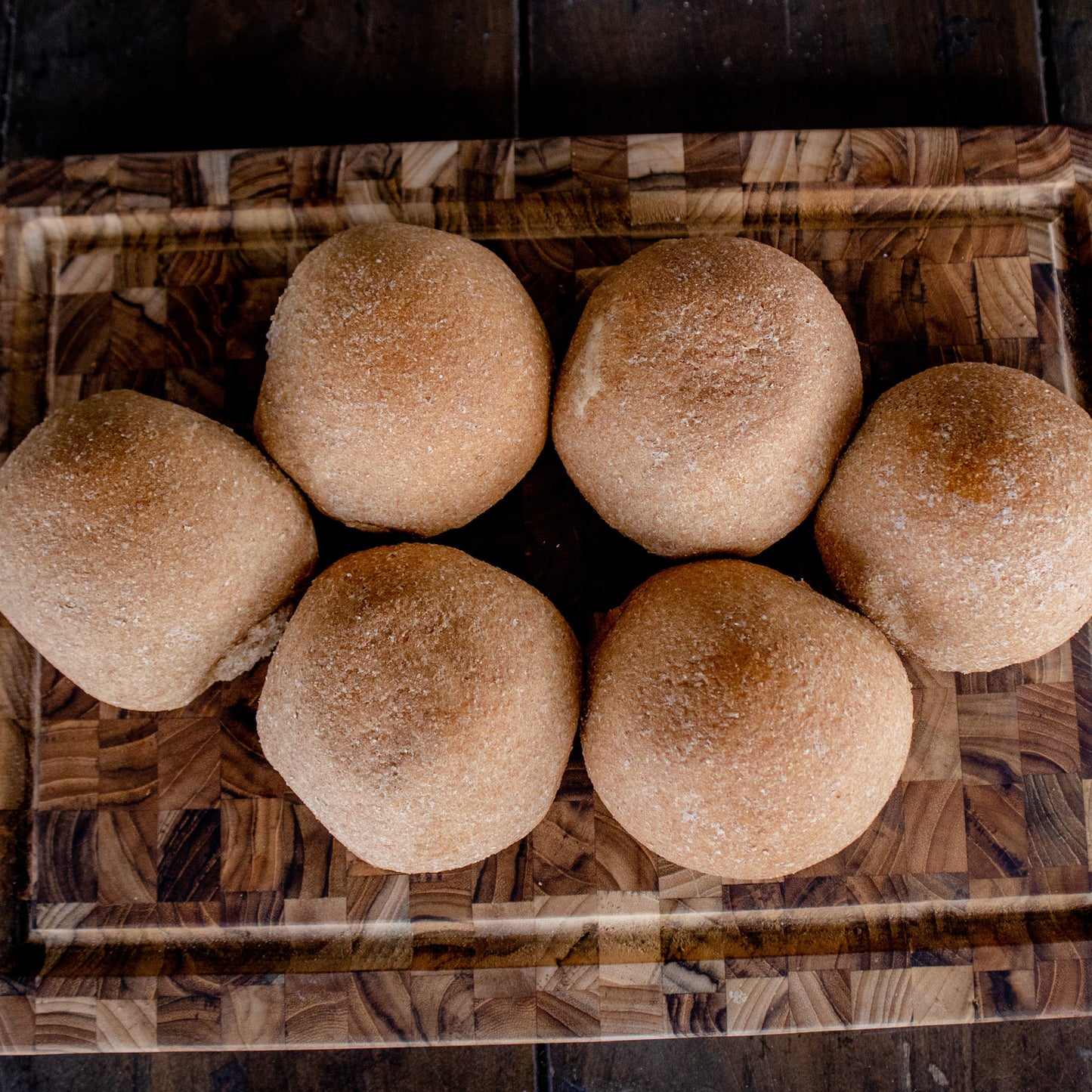 Honey Wheat Dinner Rolls - 6 Pack