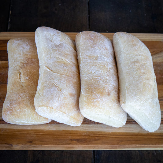 Large Ciabatta Bun - 4 Pack