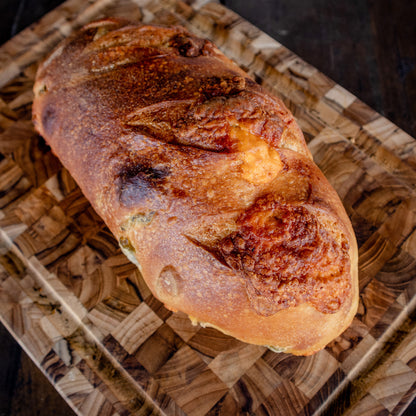 Jalapeño Cheddar Sourdough Batard